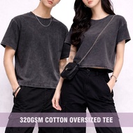 Oversized T-Shirt 100% Cotton 320GSM Vintage Washed  (Unisex) T-Shirt