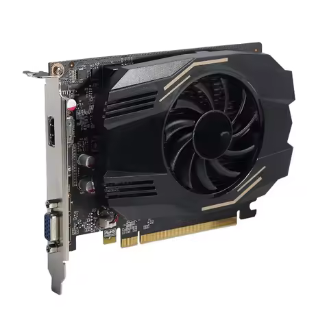 GT1030 model 2G DDR5 game independent graphics card computer DIY desktop single fan short card