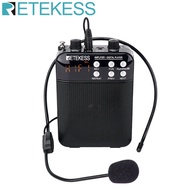 Retekess TR619 Megaphone Portable 3W FM Recording Voice Amplifier Teacher Microphone Speaker Mp3 Pla
