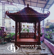 gazebo kayu jati ukiran Jepara