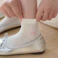 75637 Bow Embroidered Cotton Socks Socks