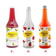 Tropicana Slim Syrup 750ml Flavour Orange Cocopandan Lychee Sugar Free Sirup Bebas Gula Syrup Cair L