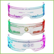 Glow in The Dark Glasses 7 Colors Luminous Glasses with 12 Modes Futuristic Led Visor Glasses Eye-Ca