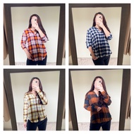 KATUN KEMEJA American EAGLE Flannel & Cotton Shirt/A598 A599 A600 A601