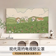 Cute Pastoral TV Cover 19 Inch 80 Inch TV Cover Dust Protection Cover Di Afei20250909FCZ