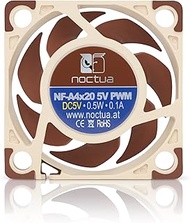 Noctua NF-A4x20 5V PWM, High Quality Quiet Fan, 4-Pin, 5V Version (40x20mm, Brown)