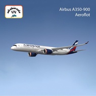Airbus A350-900 Aeroflot Assembly Paper Model (Russia) - MohinhgiayVN