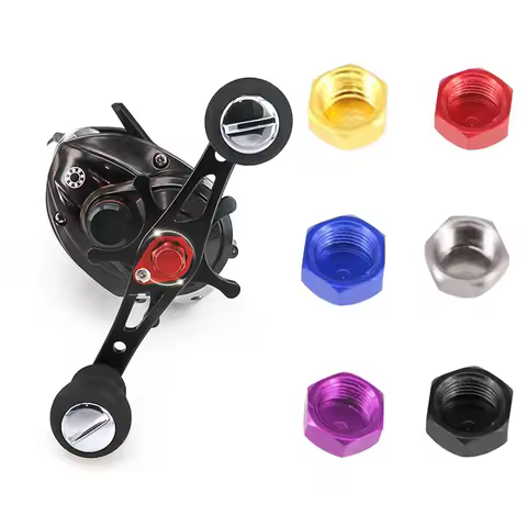 1x Baitcasting Reel Part M8 Screw Nut Fishing Reel Handle Nut for Left/ Right Hand Fishing Tools Fis