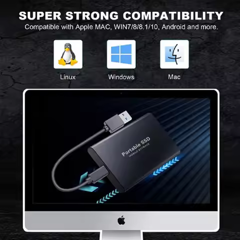 Portable SSD 16TB Original Hard Drive USB3.1 High Speed ​​Hard Drive Type-C SSD 2TB 4TB External SSD