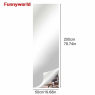 Mirror Wall Sticker Decal Office Reflective Removable DIY Home Home Decor