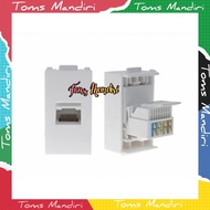 Wall Socket RJ45 LAN ModuleStop Kontak