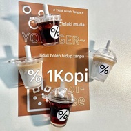 【Shipment within 24 hours‌】 Miniature Latte Americano Coffee Fridge Magnet Sticker Fake Coffee Decor