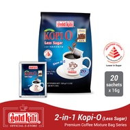 [Goldkili] 2-in-1 Kopi-O Less Sugar Coffee Mixture Bag 20s x 16g