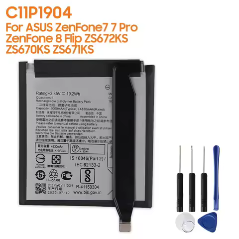 Replacement Battery C11P1904 For ASUS ZenFone7 7 Pro ZenFone 8 Flip ZS671KS ZS672KS ZS670KS New Phon