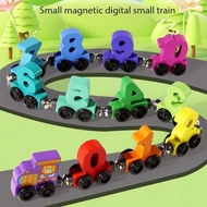 Best store Magnetic Wooden Digital Train Toys Children's Hand-eye Coordination Intelligence Early Ed