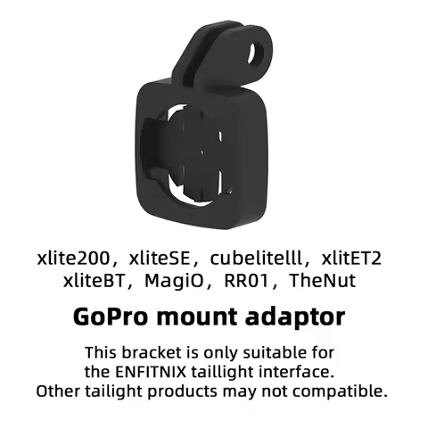 Enfitnix Xlite200/XliteSE/Cubelite III/XlitET2/XliteBT/Bicycle Tail Light Specialized GoPro Bracket 
