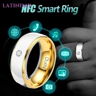 LATINDAY Finger Digital Ring, Multifunctional Wearable Connect NFC Smart Ring, Intelligent Stainless