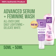 pH Care All-Over Care Daily Lightening Advanced Serum with Niacinamide 50mL + pH Care Delicate white