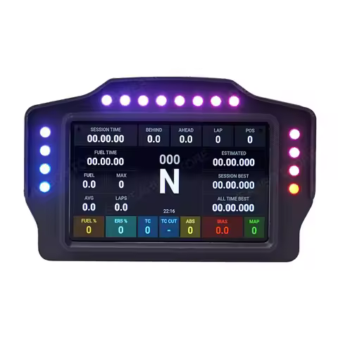 PC Simracing Game 5-inch Racing Display Dashboard Gear Shifter Display for FANATEC Simagic MOZA Logi