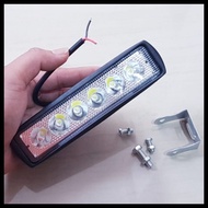 Motorcycle/car Headlight Rectangle Box 6LED WATERPROOF 12VOLT 18WAT