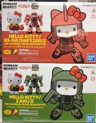 全新 HELLO KITTY / MS-06S CHAR’S ZAKU II [SD GUNDAM CS] HELLO KITTY x 紅彗星 SDCS 高達模型 + HELLO KITTY / ZA