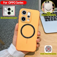 OPPO Reno 14 13 14F 13F 14 Pro 5G Casing Skin-Feeling Colored Magnetic Shockproof Case with Camera L