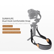 Dual Hook Strap Stress Reliever Shoulder Belt Lanyard for DJI RS 4/RS4 PRO/RS 3/RS 3 PRO/RS 2/RSC 2/
