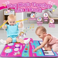 Toddlers Toys for 1 2 3 Year Old: 3 in 1 Musical Baby Play Mat Piano Unicorn Toys for 3 4 5 6 Year O