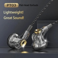 Headset for phones (PT03), large 15.6 mm dynamic driver, headset cable with HD microphone and online