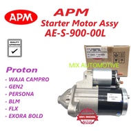 100% APM Starter Motor Assy AE-S-900-00L Proton BLM Waja Campro Exora Bold Persona Gen 2 