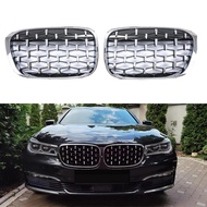 Diamond Car Front Bumper Kidney Grille Racing Grills For BMW 7 Series G11 G12 730li 740li 2016-2019 