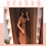 Real Photo DM999 Ruffled Knit Maxi Dress in All Colors