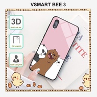 Vsmart Bee 3 3 3D printed glass case with 3 Bear brothers