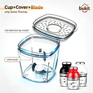 Swiss Thomas 900ml Capsule Chopper Set Mangkuk + Penutup + Pisau Ganti Spare Part