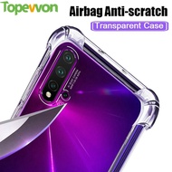 Topewon Huawei Nova 5 5i Pro 5t 4 4e 3 3i 3e Phone Case, Clear Shockproof Bumper Cover Transparent Silicon