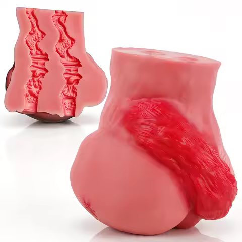 Weight 1810g Furry Centaur Male Masturbator With Dual Channels Realistic Ass Pocket Pussy Textured S
