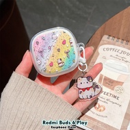 【Direct supply】For Redmi Buds 6 Play Case Casing Soft Silicone DIY Creative Cat Earphone Case Cover