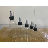 10 PLASTIC BOTTLES WITH WATER DIVISION, PLASTIC DROP BOTTLE 10ML-20ML-30ML-50ML-100ML DRAWING INK BO