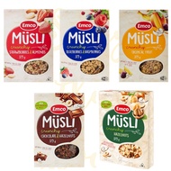 EMCO Crunchy Musli Cereal 375g [Strawberry Almond / Blueberries Raspberries / Tropical Fruits / Haze