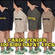 100 THOUSAND PACKAGE GET 4 Kompol Short Cargo Pants for Adult Men