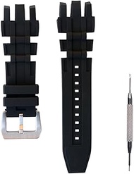 for Invicta Subaqua Reserve Watch Replacement Rubber Silicone Band/Strap - Black Invicta Watch Strap