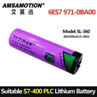 TADIRAN SL-360 Battery Suitable S7-400 PLC 6ES7971-0BA00 For Siemens PLC 3.6V AA Lithium battery TL-