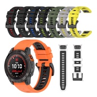 For Garmin Fenix 6X 6 6S Pro 5X 5 5S 7X 7 7S 3 3HR Instinct Forerunner 935 945 Garmin D2 twotone silicone strap quick release easyfit bracelet