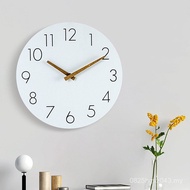 Wall Clock Creative Clock Modern Minimalist Pointer Solid Wood Wall Clock Room Wooden Clock Mute Dec