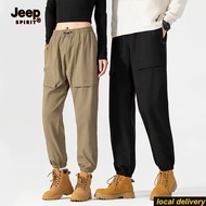 Jeep Spirit Running Pants Unisex Stretch Sports Cargo Pants Waterproof Hiking Trousers