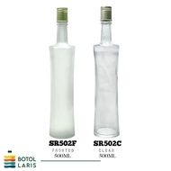 [READYSTOCK] BOTOL KACA BULAT 500ML (PCS)
