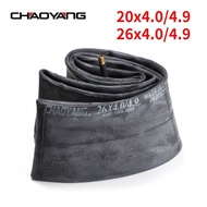 【In stock】Chaoyang bicycle inner tube 26x4.0-4.9 Schrader A/V ATV tyre beach bike tire tube 20x4.0-4.9 city fat tyres snow bike inner tubes 550g I7A8