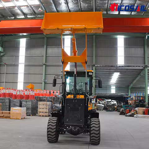 Brand New Mini Wheel Loader Excavator with 4x4 Drive 1 Ton Rated Load Bucket Attachment-China's Best