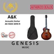 A&K 41" ACOUSTIC GUITAR | SOLID TOP | MAHOGANY BACK | AK550C MINI R