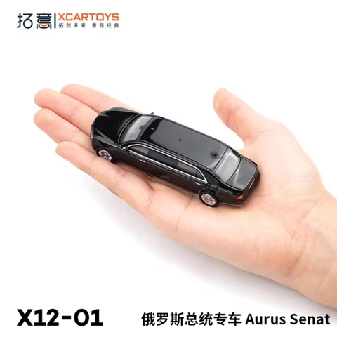XCARTOYS Diecast 1:64 Scale Russian President Car Aurus Senat Alloy Car Model Adult Collectibles Sou